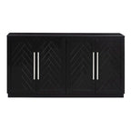 60 Dining Buffet And Sideboard with 4 Doors, Adjustable Shelves, and Handles