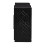 60 Dining Buffet And Sideboard with 4 Doors, Adjustable Shelves, and Handles