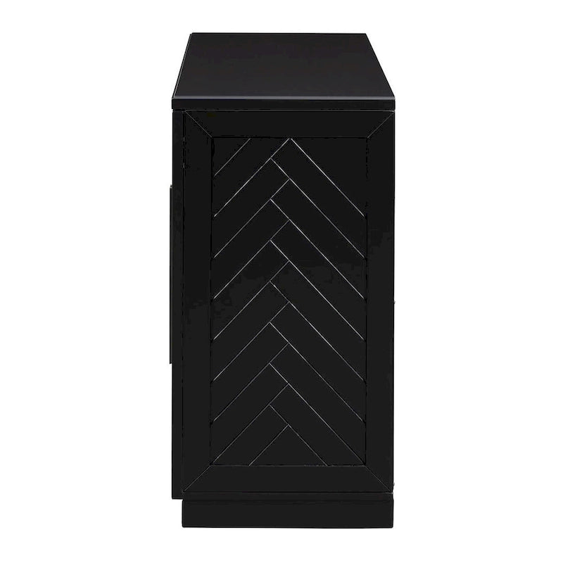 60 Dining Buffet And Sideboard with 4 Doors, Adjustable Shelves, and Handles