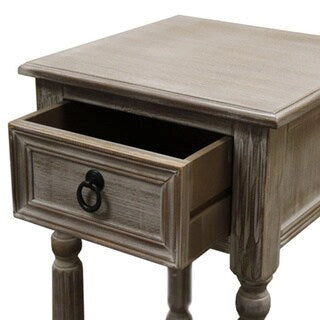 Modern Farmhouse Solid Wood Weathered Rustic Accent Table
