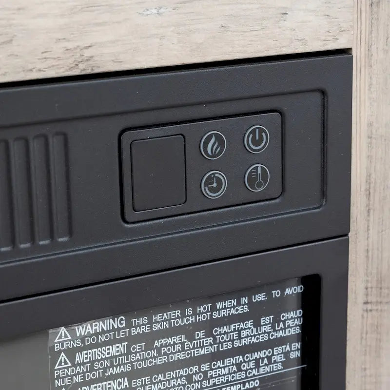 TVstand with electronicfireplace and remote control