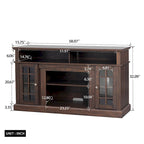 TVstand with electronicfireplace and remote control