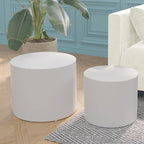 Veneer side table coffee table set of 2