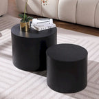 Veneer side table coffee table set of 2