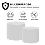 Veneer side table coffee table set of 2