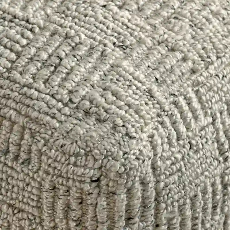 Villa by Classic Home Shades 18 Recycled Fabric Indoor/Outdoor Pouf