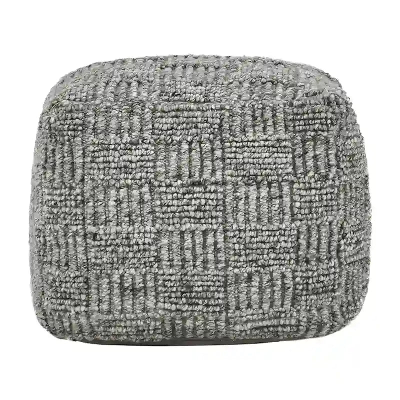 Villa by Classic Home Shades 18 Recycled Fabric Indoor/Outdoor Pouf