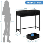 33.5 Modern Narrow Console Table with Drawers