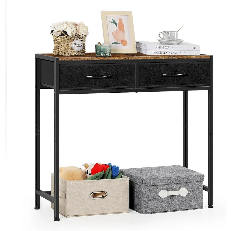 33.5 Modern Narrow Console Table with Drawers