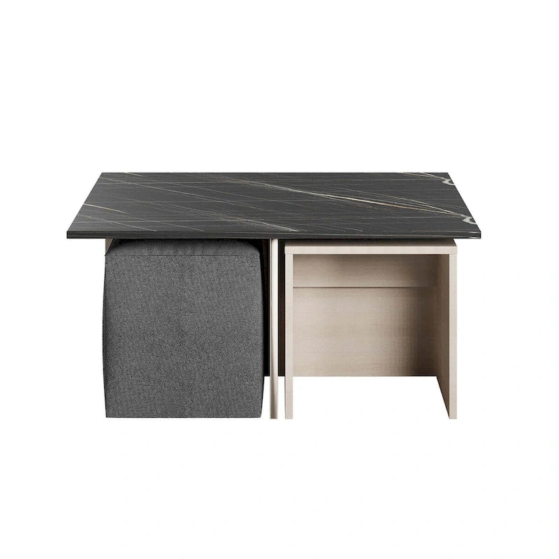 Manhattan Comfort Haley Mid-Century Modern Nested Coffee Table