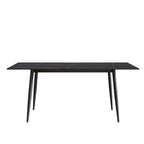 79 Mid-Century Rectangle Marble Dining Table Set for 6-8