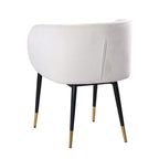 Best Master Furniture Rustic Velvet Upholstered Dining Chair