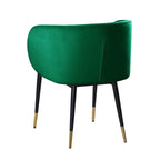 Best Master Furniture Rustic Velvet Upholstered Dining Chair