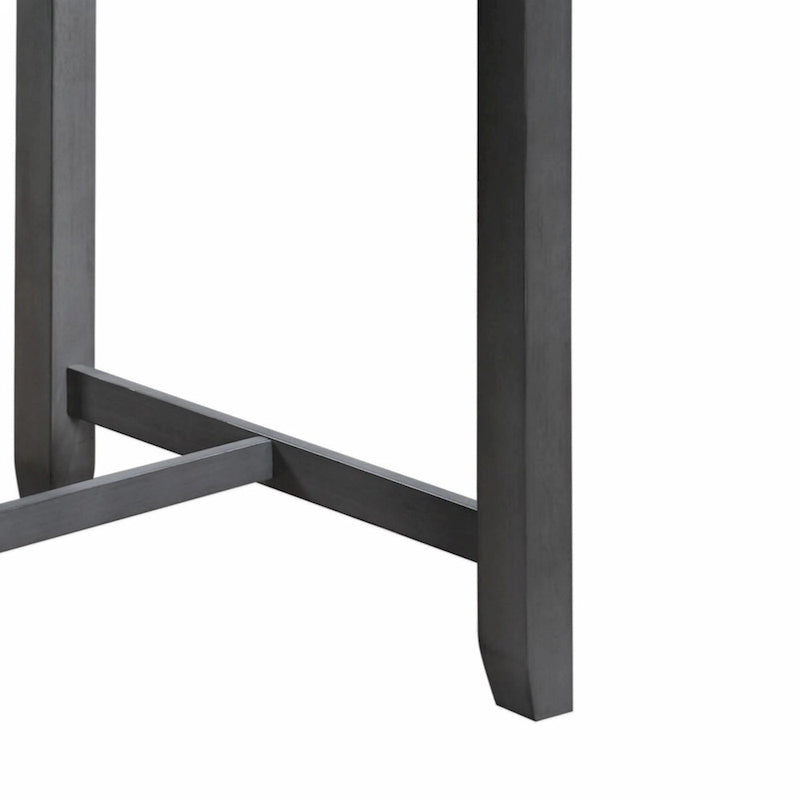 Graham 36 3-Piece Finish Small Space Counter Height Dining Table with Shelves and 2 Chairs