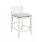 Graham 36 3-Piece Finish Small Space Counter Height Dining Table with Shelves and 2 Chairs