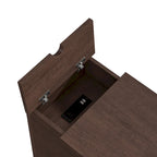 Classic Charging End Table with USB Ports and Storage - 23 in Height
