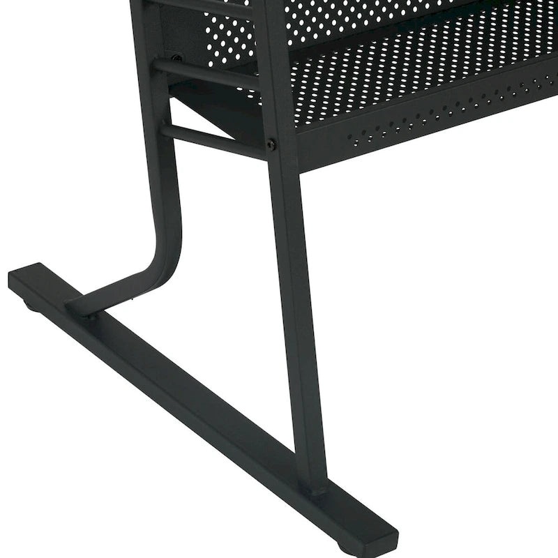 Studio Designs Eclipse Ultra Grey and White Wood Top Sewing Table
