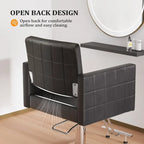 OmySalon PVC leather stainless steel foot operated for Salon Styling Chair, Hair Cutting Hairdressing Beauty Equipment - N/A