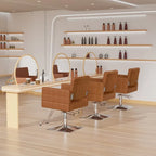 OmySalon PVC leather stainless steel foot operated for Salon Styling Chair, Hair Cutting Hairdressing Beauty Equipment - N/A