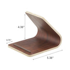 Yamazaki Home Tablet Stand, Wood - L 5.51 x W 4.72 x H 4.53 inches