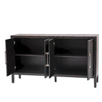 60 Modern 4-Door Sideboard with Solid Wood Legs