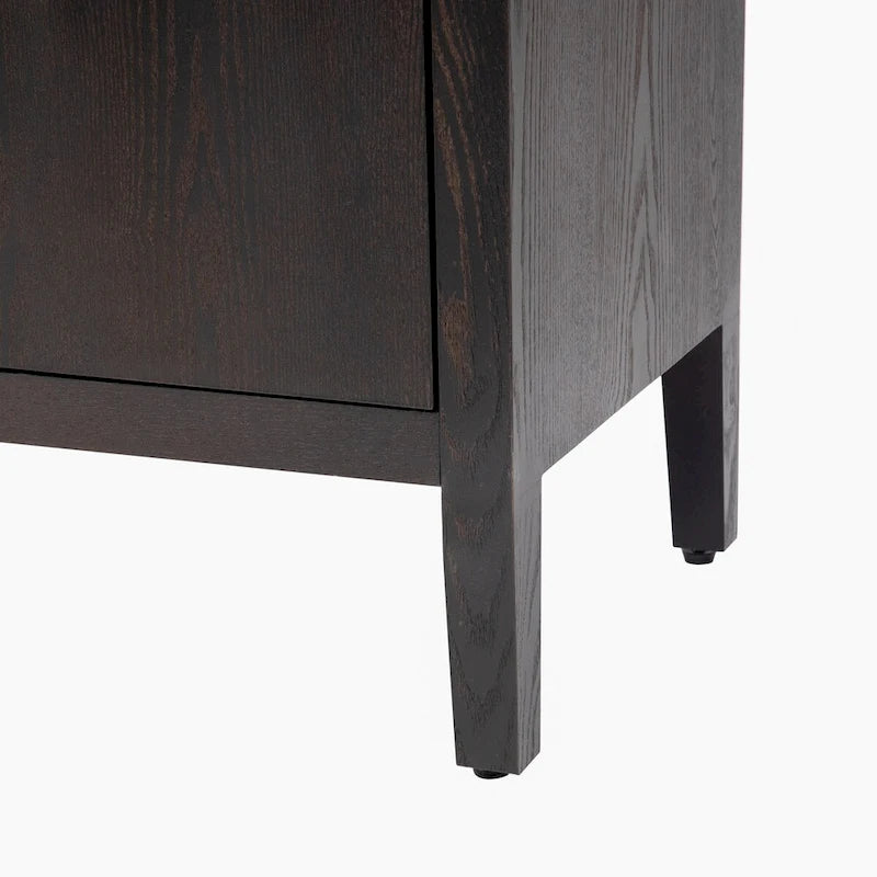 60 Modern 4-Door Sideboard with Solid Wood Legs