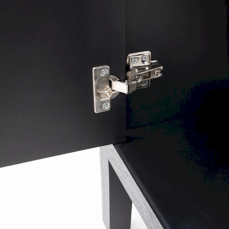 60 Modern 4-Door Sideboard with Solid Wood Legs