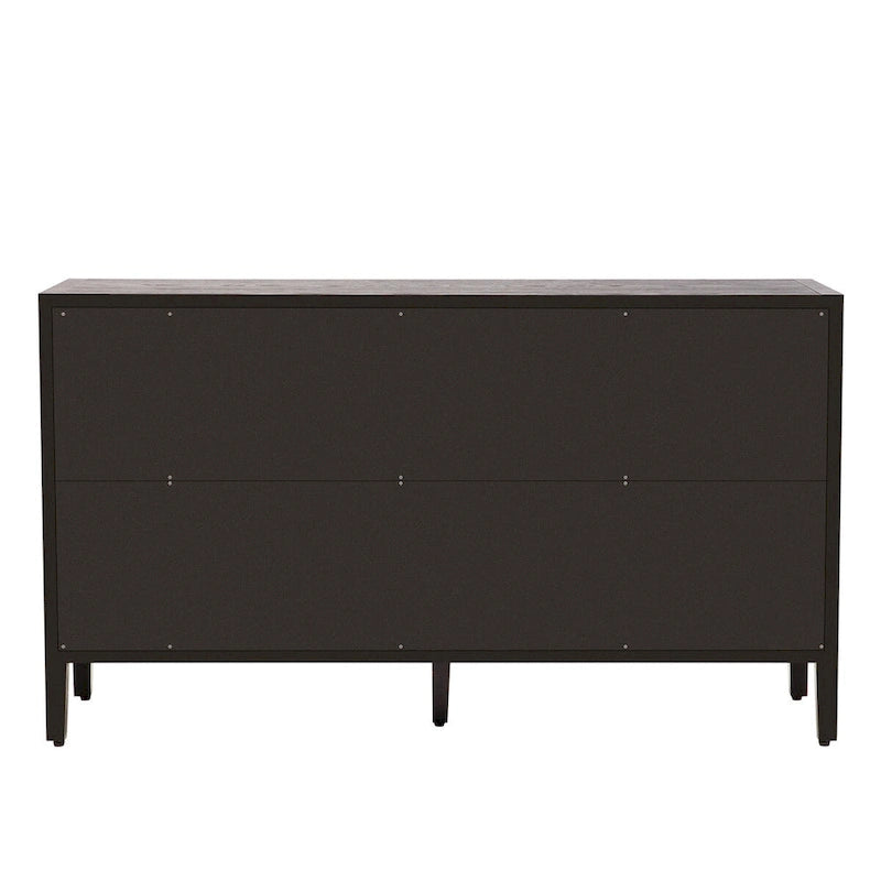 60 Modern 4-Door Sideboard with Solid Wood Legs