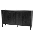 60 Modern 4-Door Sideboard with Solid Wood Legs