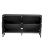 60 Modern 4-Door Sideboard with Solid Wood Legs