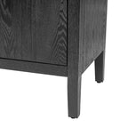 60 Modern 4-Door Sideboard with Solid Wood Legs