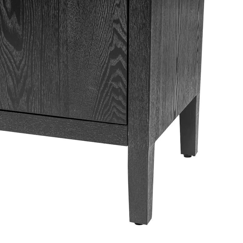 60 Modern 4-Door Sideboard with Solid Wood Legs