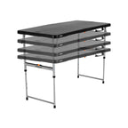 Lifetime 4-Foot Fold-In-Half Adjustable Table, Black (Light Commercial)