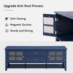 TV Stand for TVs up to 60,Entertainment Center with Multifunctional Storage Space,TV Cabinet with Modern Design,Media Console