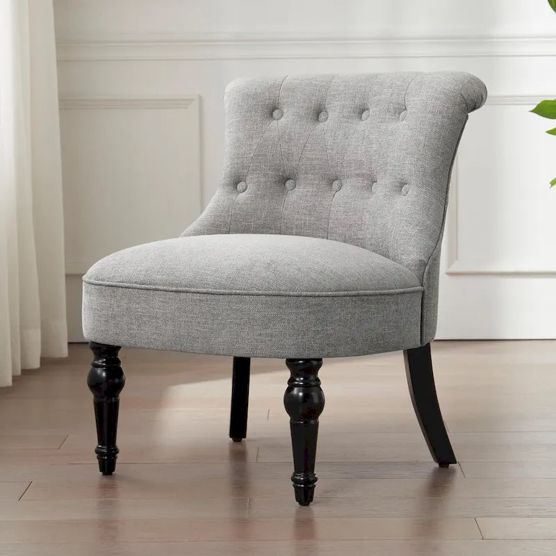 Living Room Armless Accent Comfy Chair