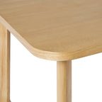 Middlebrook Modern Solid Wood Dining Table with Geometric Legs