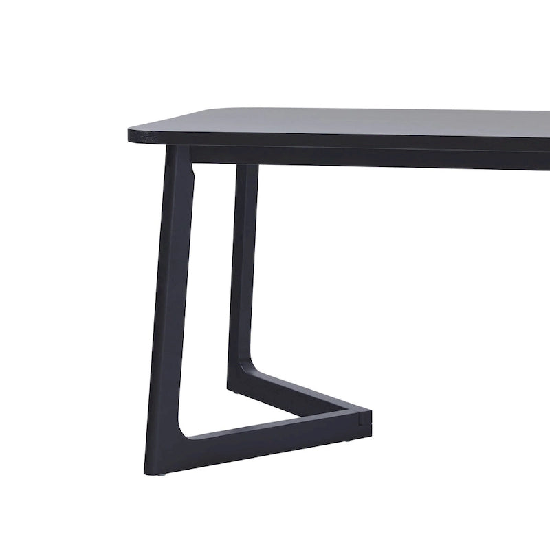 Middlebrook Modern Solid Wood Dining Table with Geometric Legs