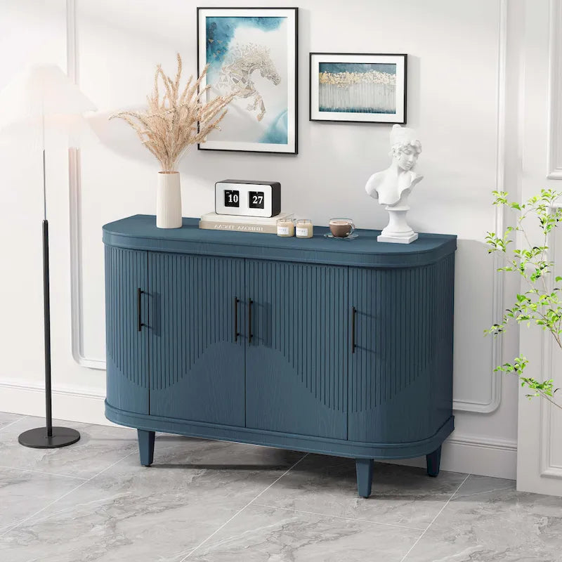 Modern 47.2-Inch Decorative Storage Cabinet with Adjustable Shelves