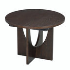 Modern 5-Piece Round Dining Set with 16.2 Removable Leaf