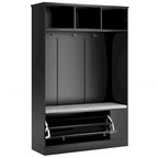 Merax 5-in-1 Entryway Hall Tree with Shoe Storage Bench