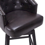 Moore Modern Rubberwood Swivel 33.25-Inch Barstool (set of 2) by Christopher Knight Home