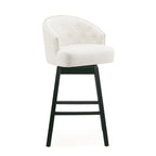 Moore Modern Rubberwood Swivel 33.25-Inch Barstool (set of 2) by Christopher Knight Home
