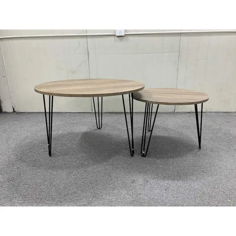 27.56 Round Nesting Coffee Table Set of 2