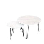 27.56 Round Nesting Coffee Table Set of 2