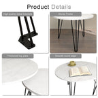 27.56 Round Nesting Coffee Table Set of 2