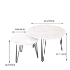 27.56 Round Nesting Coffee Table Set of 2