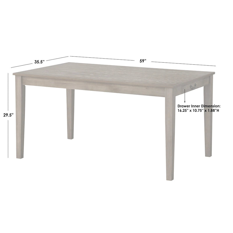 Lifestorey Palmer 5-Piece Dining Set with Storage
