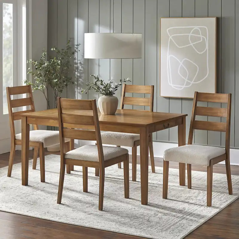 Lifestorey Palmer 5-Piece Dining Set with Storage