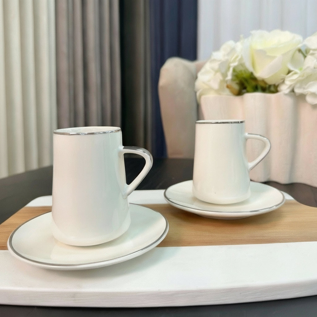 ACR Aria Espresso Set 4 Piece | 2 Person Silver