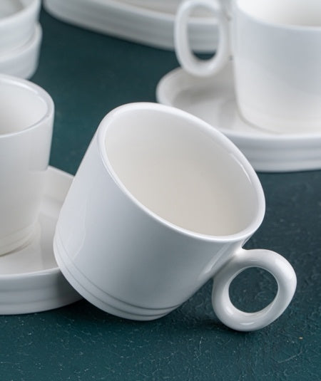 ACR Bianco Perla Nescafe - 12-Piece Coffee Set | 6 Persons